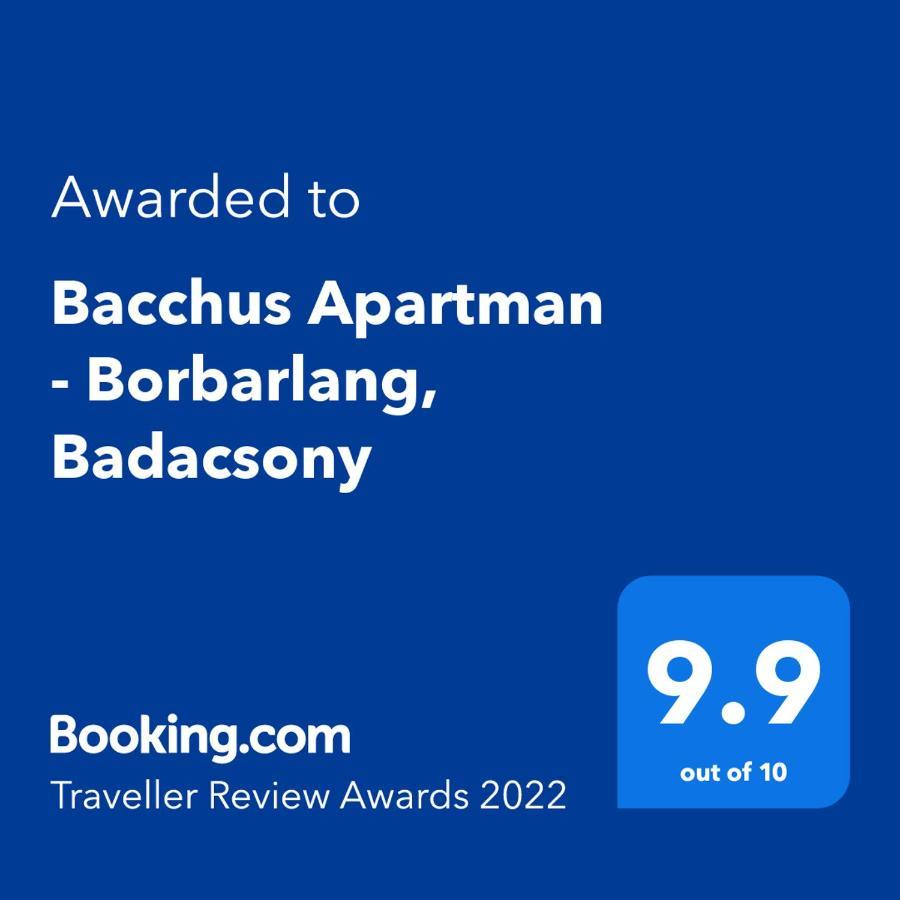 Bacchus Apartman - Borbarlang, Badacsony Бадачоньтомай Екстер'єр фото